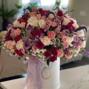 Bright bouquet of mixed flowers