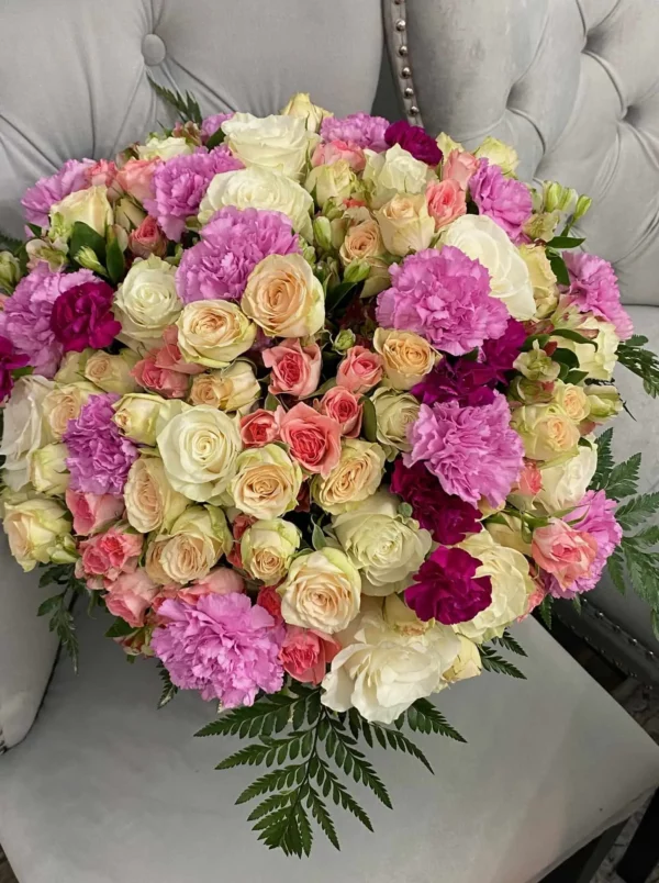 Bright Summer bouquet of mixed flowers