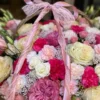 A large basket of flowers